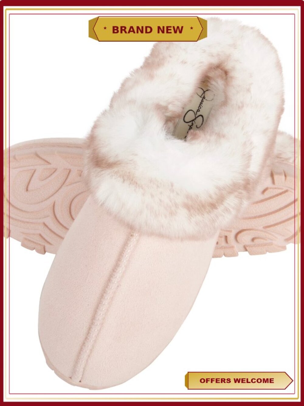 Fluffy Clog Slipper with Memory Foam Women's
